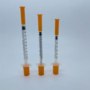 Insulin syringes and needles